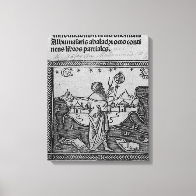 Ein Astronom, der aufblickt Leinwanddruck (Vorderseite)