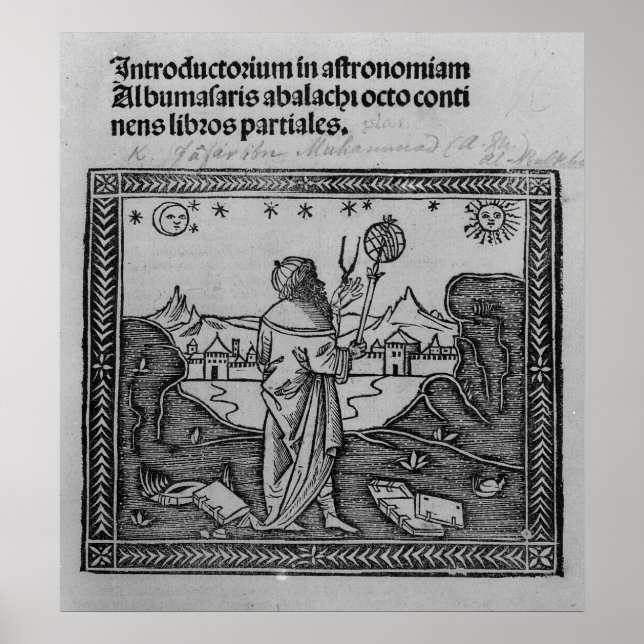 Ein Astronom, der aufblickt Poster (Vorne)