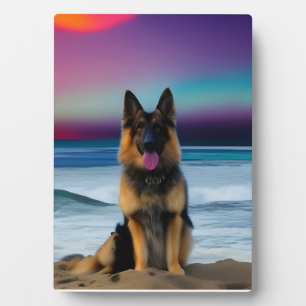 Ein atemberaubender Strandschäfer Fotoplatte