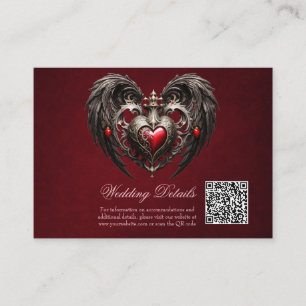 Ein atemberaubendes gotisches Herz Begleitkarte