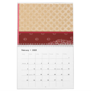 Ein atemberaubendes indisches Hochzeitskleid, gesc Kalender