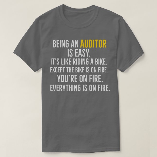 Ein Auditor zu sein ist einfach T-Shirt (Design vorne)