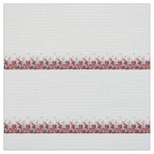 Ein auffälliges blaues und rosa Blumenmotiv kontra Stoff