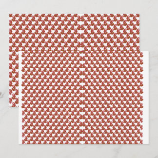 Ein aufgerolltes Stück Papier mit festlichem Chara Einladung