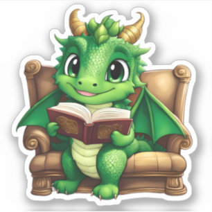 Ein Aufkleber für den grünen Drachen