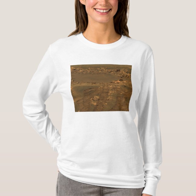 Ein Aufprallkrater in der Region Meridian Planum T-Shirt (Vorderseite)