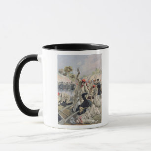 Ein Aufruhr der französischen Anarchisten in Tasse