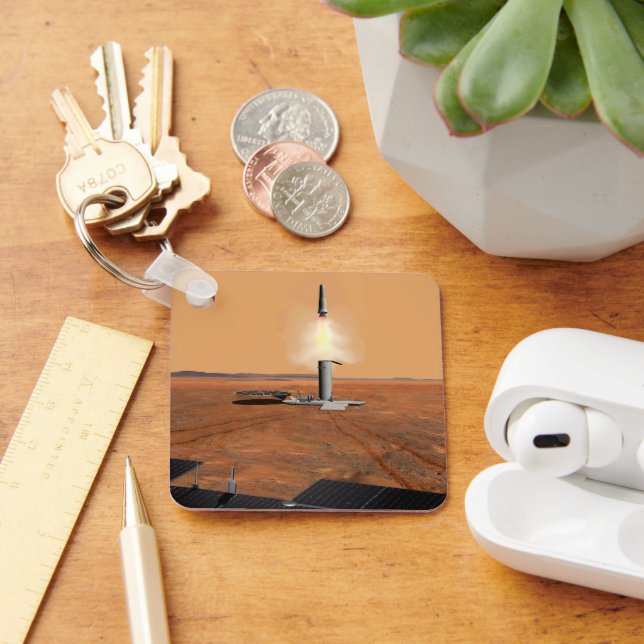 Ein aufsteigendes Fahrzeug Verlasse Mars. 2 Schlüsselanhänger (Schreibtisch)