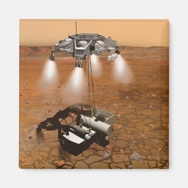 Ein aufsteigendes Fahrzeug Verlasse Mars. Magnet (Vorne)