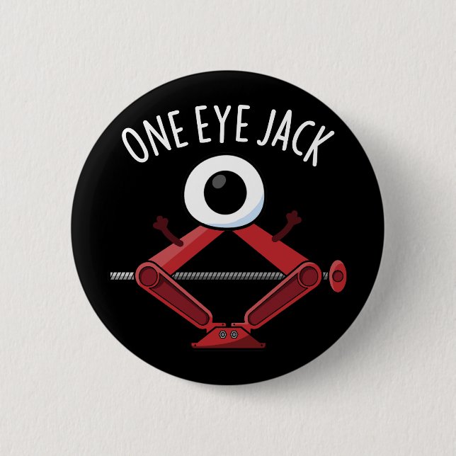 Ein Auge Jack Funny Car Jack Puff Dark BG Button (Vorderseite)