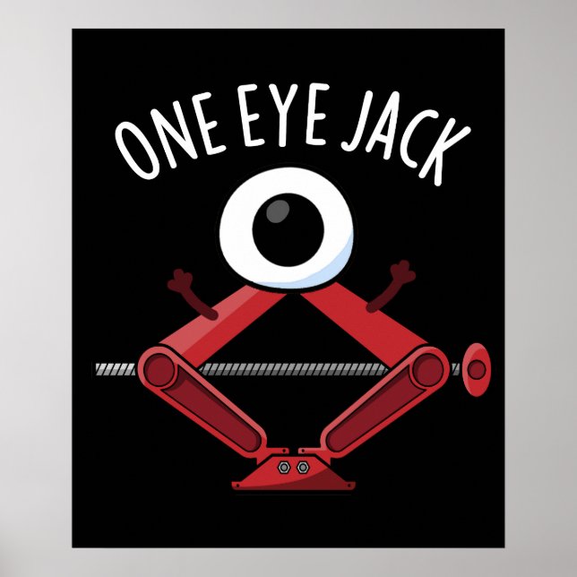Ein Auge Jack Funny Car Jack Puff Dark BG Poster (Vorne)