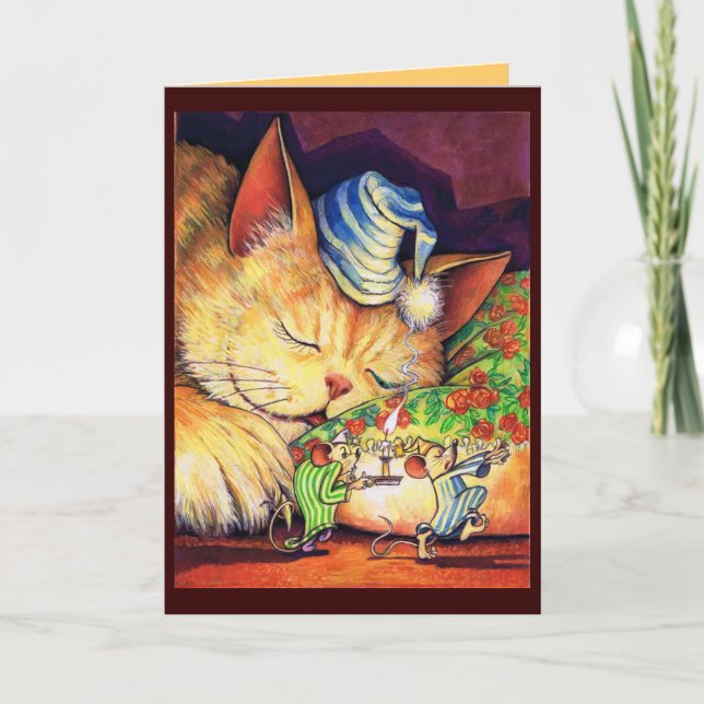 Ein Auge offen Feiertagskarte (Vorderseite)