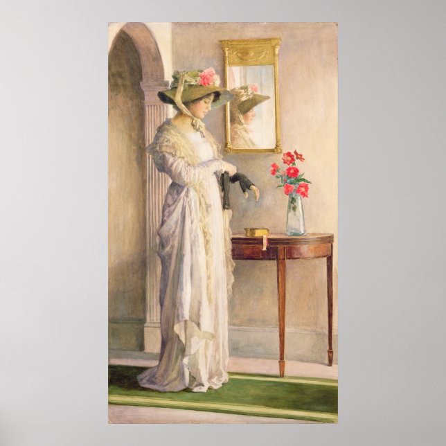 Ein Augenblick der Reflexion, 1909 Poster (Vorne)