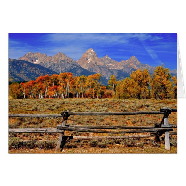 Ein Augenblick in Wyoming im Herbst (Vorderseite (Horizontal))