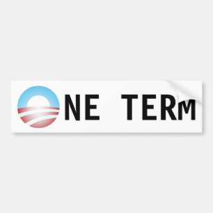 Ein Ausdruckantiobama-Aufkleber Autoaufkleber