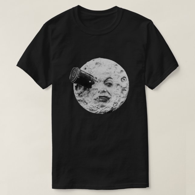 Ein Ausflug zum Mond 1902 - Kunstwerk für Wall Art T-Shirt (Design vorne)