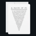 Ein Ausschnitt aus Pi-Zahlen<br><div class="desc">Ein weißer Slice aus Pi Sprichwort, ein Stück Kuchen typografisch dekoriert. Ein einfaches Design durch die Pi-Formel, eine Folge von Zahlen, die für ein großes humorvolles Geschenk für den Mathematiker, den Geek, den neugierigen Geist. Ideal für einen Schüler, einen Lehrer, einen Ingenieur oder jeden, der dieses Ding mit Zahlen hat....</div>