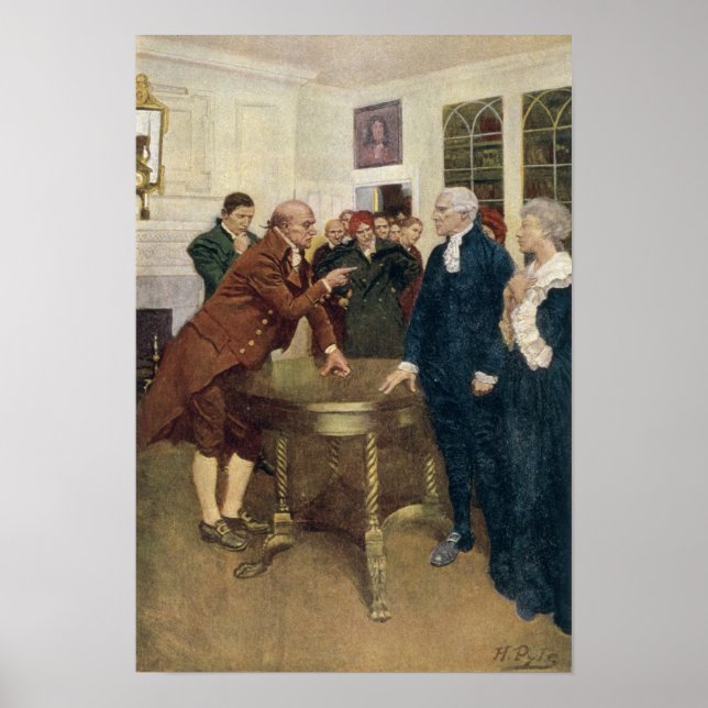 Ein Ausschuss der Patrioten, der ein Ultimatum ste Poster (Vorne)