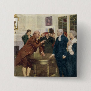 Ein Ausschuss der Patrioten, die ein Ultimatum Button