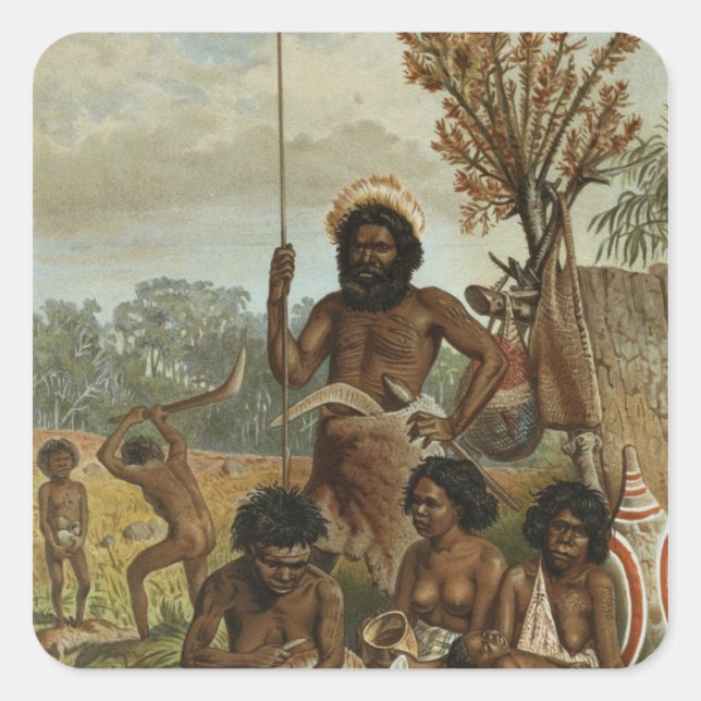 Ein australisches Party aus New South Wales Quadratischer Aufkleber (Vorderseite)