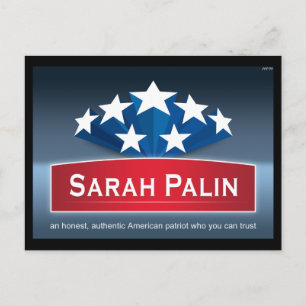 Ein authentischer Amerikaner Postkarte