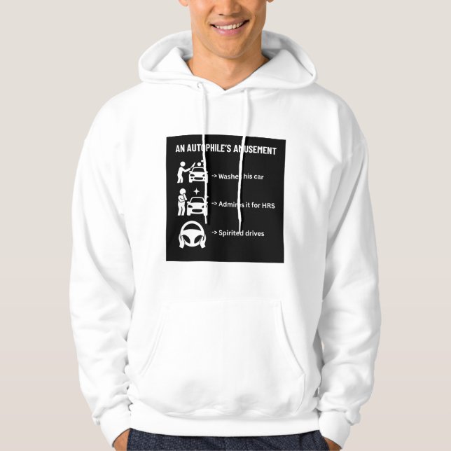 Ein autoophile Unterhaltung Hoodie (Vorderseite)