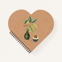 Ein Avocado auf einer Zweigstelle Personalisiert Notizbuch