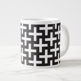 Ein b&w kopiert gemacht mit "plus" Zeichen Jumbo-Tasse