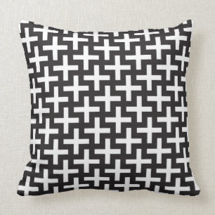 Ein b&w kopiert gemacht mit "plus" Zeichen Kissen