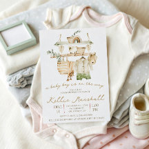 Ein Baby Boy ist unterwegs! Wäscheleine Babydusche