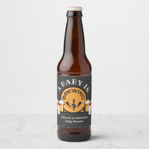 Ein Baby braut Baby Dusche Bieretiketten Bierflaschenetikett