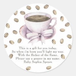 Ein Baby braut Baby - Gebetskandaletikett Runder Aufkleber
