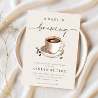 Ein Baby braut Babydusche und lädt ein