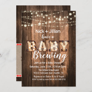 Ein Baby braut Babyparty-Einladung Einladung