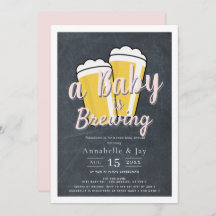 Ein Baby braut Bier-Co-ed Pink Baby-Dusche