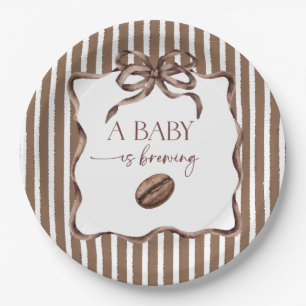 Ein Baby Braut-Bow Kaffee Baby-Party Pappteller