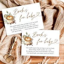 Ein Baby braut Bücher für Baby-Karte, Coffee Baby