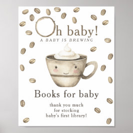 Ein Baby braut Bücher für das Baby Poster