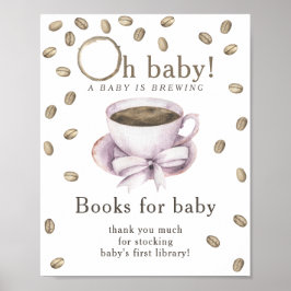 Ein Baby braut Bücher für das Baby Poster