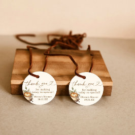 Ein Baby braut Dankeschön für Tags, Kaffee Geschenkanhänger