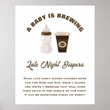 Ein Baby braut eine Babydusche für späte Nachttauc