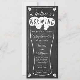 Ein Baby braut eine Babydusche und lädt dazu ein Einladung