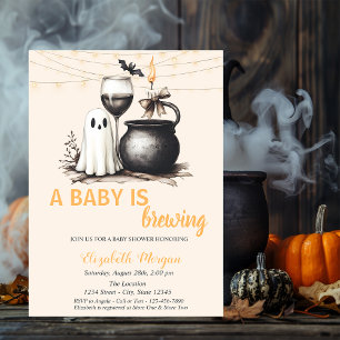 Ein Baby braut Ghost Glass Dots Babyparty Einladung