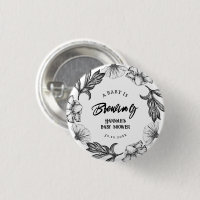 Ein Baby braut Gothic-Blume mit Babydusche