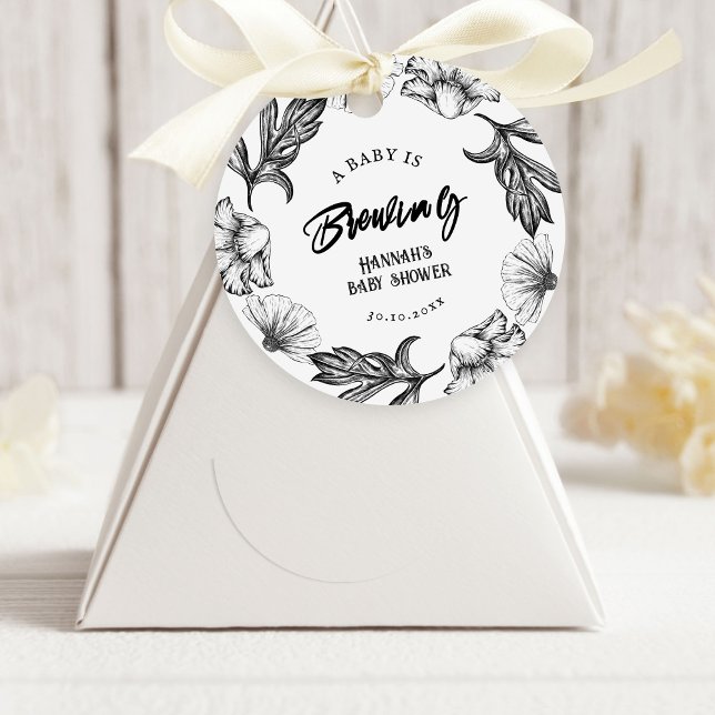 Ein Baby braut Gothic-Blume mit Babydusche Geschenkanhänger (Von Creator hochgeladen)