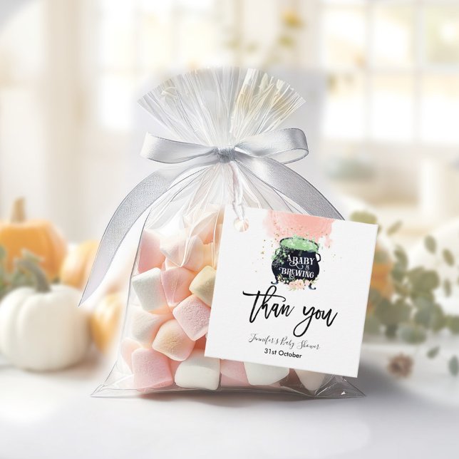 ein Baby braut Halloween Baby Dusche Pink Geschenkanhänger (Von Creator hochgeladen)