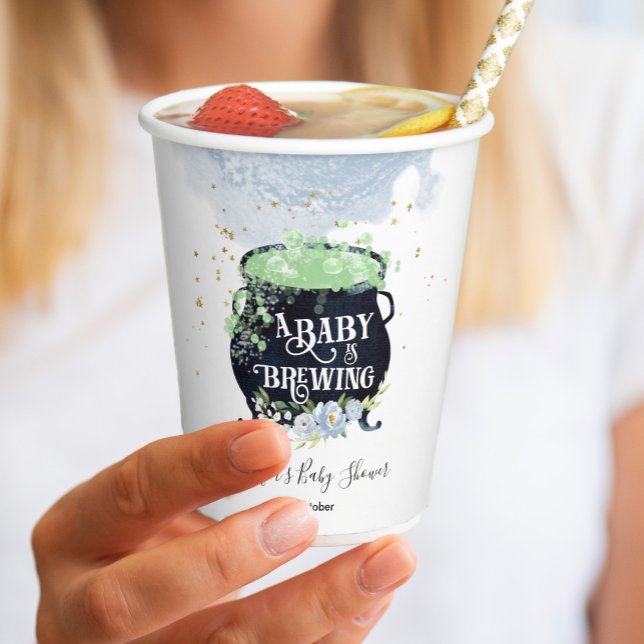 ein Baby braut Halloween Baby Shower Blue Pappbecher (Von Creator hochgeladen)