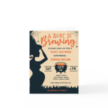 Ein Baby braut Halloween-Hexendusche