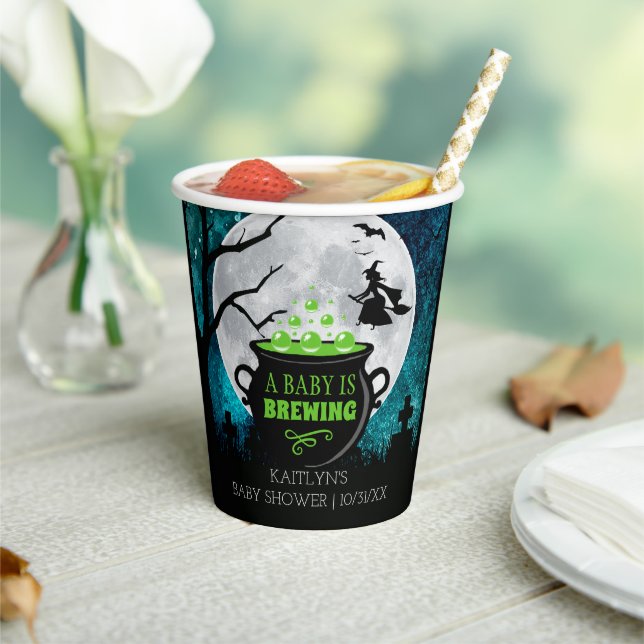 Ein Baby braut Halloween-Kinderdusche Pappbecher (In Situ)