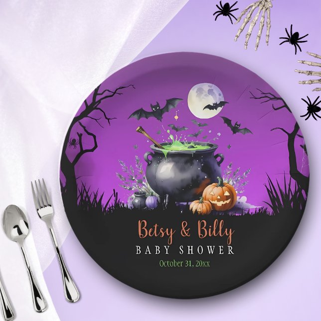 Ein Baby braut Halloween-Kinderdusche Pappteller (Von Creator hochgeladen)